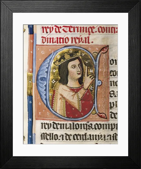 Framed Print : Sancho I ( -1324). King of Majorca (1311-1324) Framed Print : Sancho I ( -1324). King of Majorca (1311-1324)