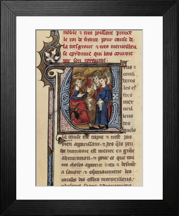 Framed Print : Treatise on the plague in France. Depicting a Framed Print : Treatise on the plague in France. Depicting a