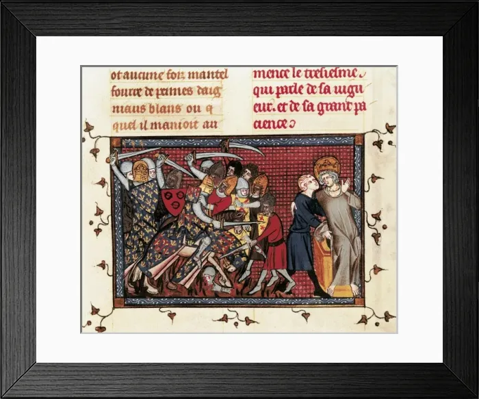 Framed Print : Seventh Crusade (1248-1254). Battle of Mansura Framed Print : Seventh Crusade (1248-1254). Battle of Mansura