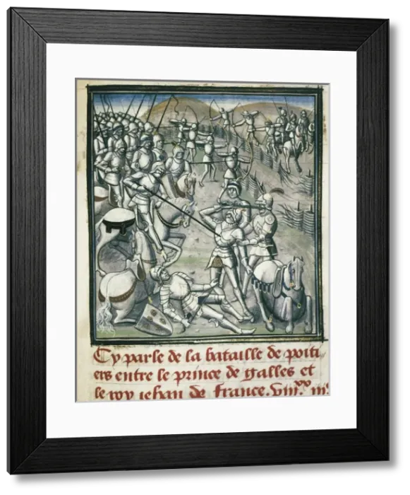 Framed Print : Hundred Years War. Battle of Poitiers (1356) Framed Print : Hundred Years War. Battle of Poitiers (1356)