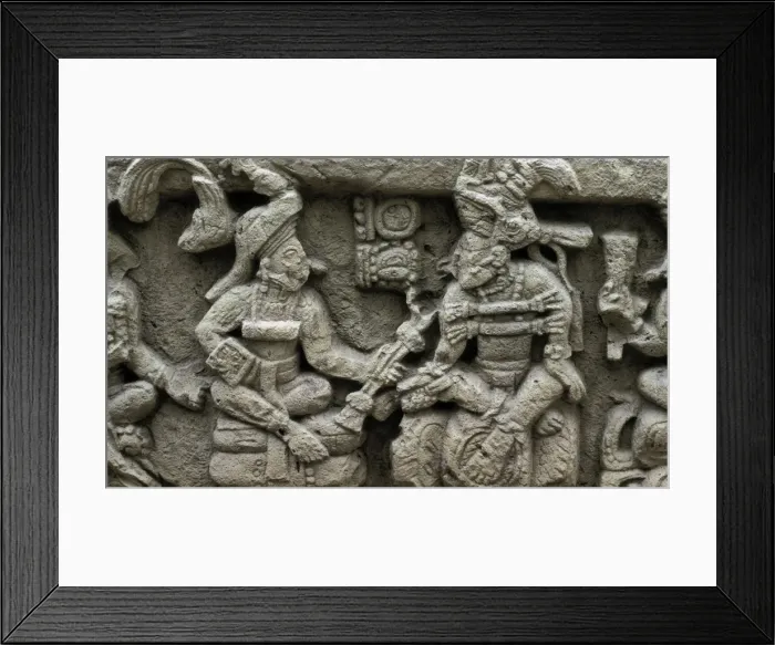Framed Print : Hieroglyphic Staircase. 8th c. HONDURAS. Copᮮ Framed Print : Hieroglyphic Staircase. 8th c. HONDURAS. Copᮮ