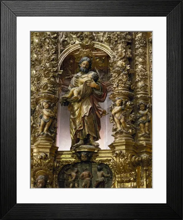 Framed Print : COSTA, Pablo (1672-1728). Main Altarpiece of Framed Print : COSTA, Pablo (1672-1728). Main Altarpiece of