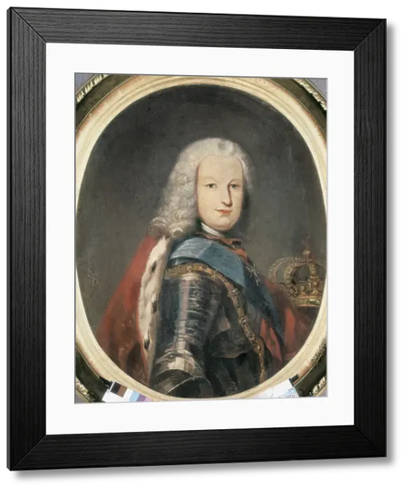 Framed Print : VAN LOO, Louis Michel (1707-1771). Fernando VI Framed Print : VAN LOO, Louis Michel (1707-1771). Fernando VI