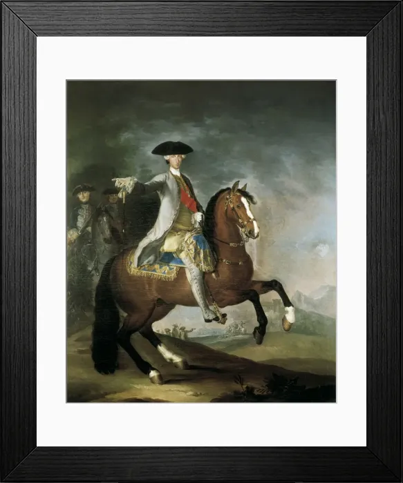 Framed Print : LIANI, Francesco (1712-1783). Equestrian portrait Framed Print : LIANI, Francesco (1712-1783). Equestrian portrait