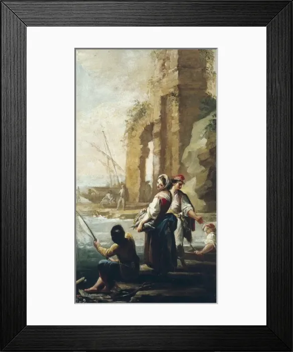 Framed Print : MAELLA, Mariano Salvador (1739-1819). Seascape Framed Print : MAELLA, Mariano Salvador (1739-1819). Seascape
