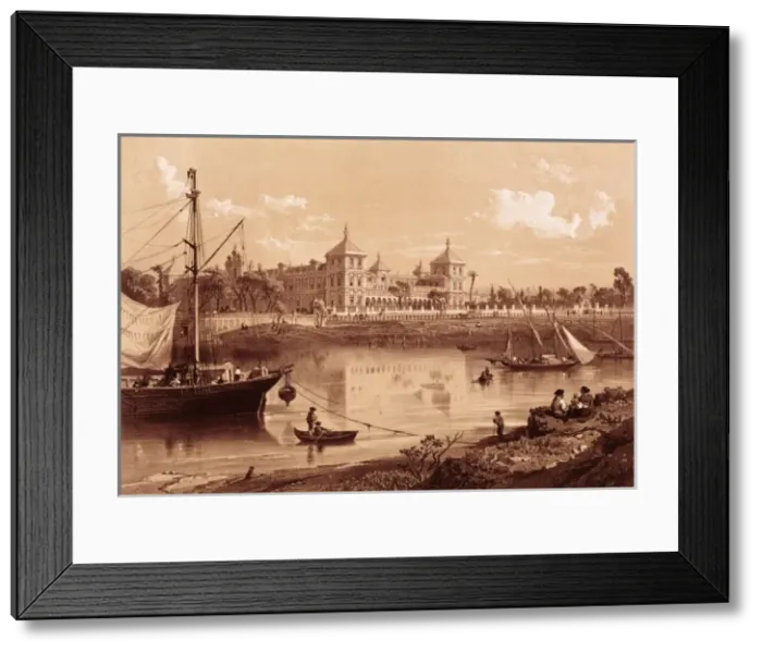 Framed Print : Spain (19th c. ). Sevilla. Palace of San Telmo Framed Print : Spain (19th c. ). Sevilla. Palace of San Telmo