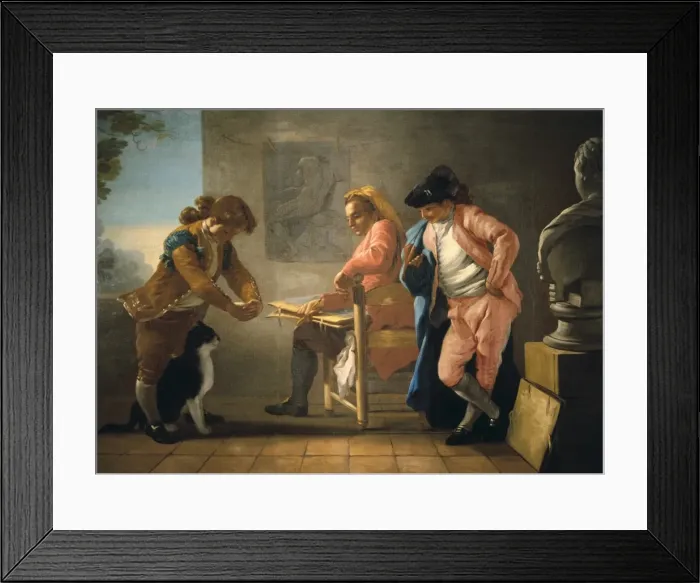 Framed Print : CASTILLO, Josel (1737-1793). The Painter s Framed Print : CASTILLO, Josel (1737-1793). The Painter s