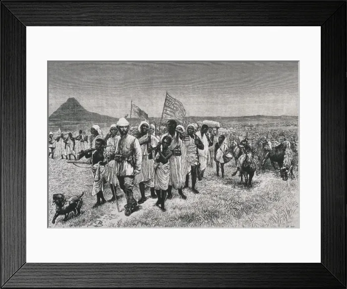 Framed Print : Stanley, Sir Henry Morton (1841-1904). Through Framed Print : Stanley, Sir Henry Morton (1841-1904). Through