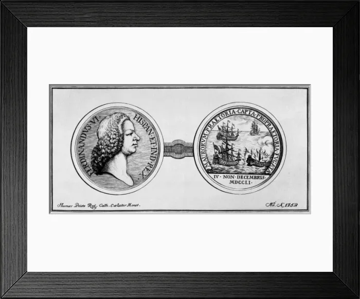 Framed Print : FERDINAND VI of Spain (1713-1759). King of Spain Framed Print : FERDINAND VI of Spain (1713-1759). King of Spain