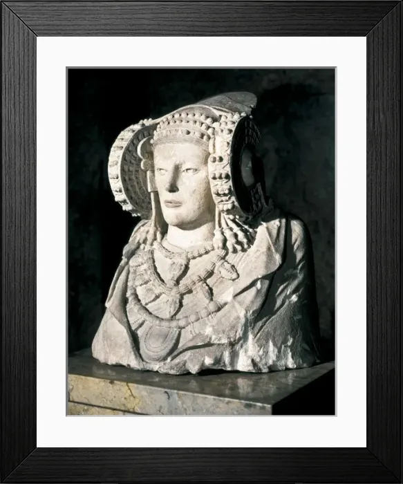 Framed Print : Lady of Elche. 5th c. BC. Iberian art. Sculpture Framed Print : Lady of Elche. 5th c. BC. Iberian art. Sculpture