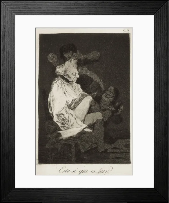 Framed Print : GOYA Y LUCIENTES, Francisco de (1746-1828). Caprices Framed Print : GOYA Y LUCIENTES, Francisco de (1746-1828). Caprices