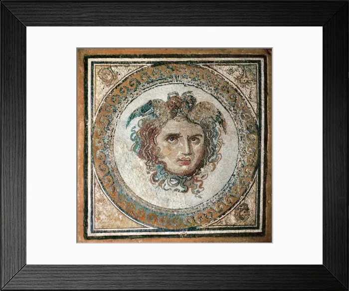 Framed Print : Medusa Mosaic Framed Print : Medusa Mosaic