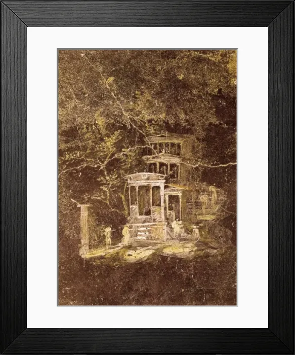 Framed Print : Lanscape with Villa Framed Print : Lanscape with Villa