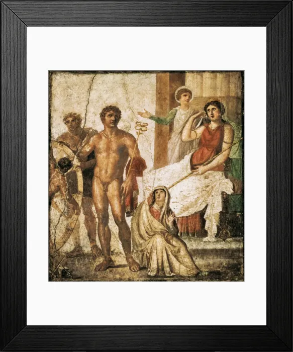 Framed Print : Issione sujeta la rueda en presencia de Juno Framed Print : Issione sujeta la rueda en presencia de Juno