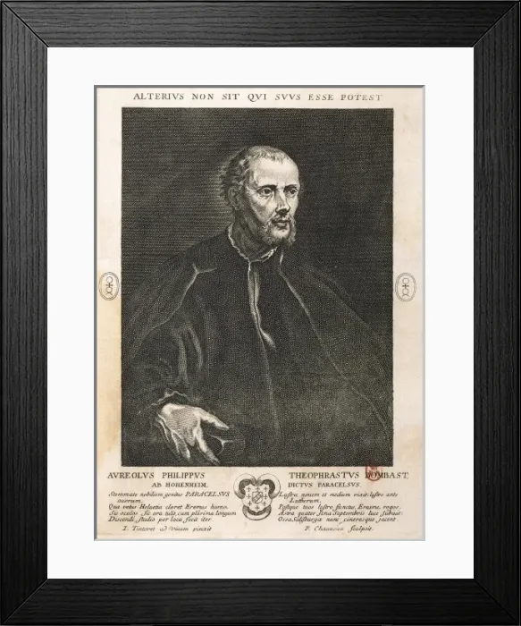 Framed Print : PARACELSUS, Philippus Aureolus (1493-1541) Framed Print : PARACELSUS, Philippus Aureolus (1493-1541)
