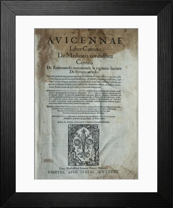Framed Print : AVICENNA (980-1037) Framed Print : AVICENNA (980-1037)