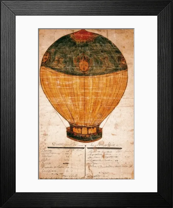 Framed Print : Montgolfier Balloon Framed Print : Montgolfier Balloon