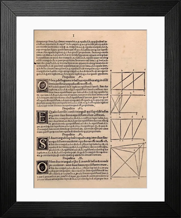 Framed Print : EUCLID (c. 300 BC). Greek mathematician and geometrician Framed Print : EUCLID (c. 300 BC). Greek mathematician and geometrician