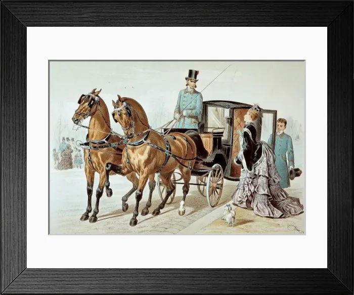 Framed Print : Berlin carriage from 1874 Framed Print : Berlin carriage from 1874