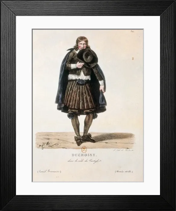 Framed Print : MOLIERE, Jean-Baptiste Poquelin, called (1622-1673) Framed Print : MOLIERE, Jean-Baptiste Poquelin, called (1622-1673)