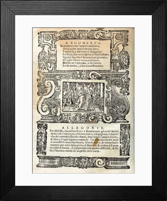 Framed Print : ARIOSTO, Ludovico (1474-1533) Framed Print : ARIOSTO, Ludovico (1474-1533)