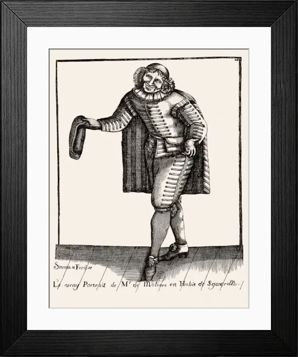 Framed Print : MOLIERE, Jean-Baptiste Poquelin, called (1622-1673) Framed Print : MOLIERE, Jean-Baptiste Poquelin, called (1622-1673)