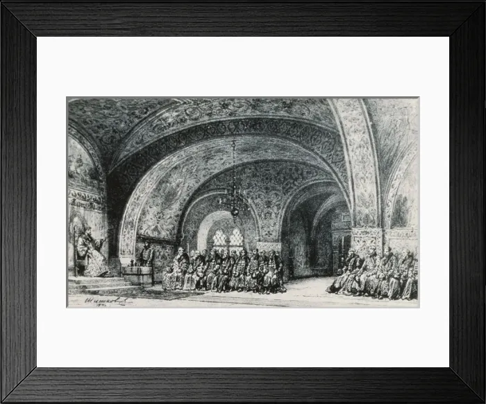 Framed Print : RUSSIA. Saint Petersburg. Sketch for the theatre performance of Pushkins Framed Print : RUSSIA. Saint Petersburg. Sketch for the theatre performance of Pushkins