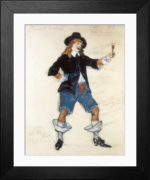 Framed Print : BENOIS, Alexander Nikolaievich (1870-1960); PUSHKIN, Aleksan Framed Print : BENOIS, Alexander Nikolaievich (1870-1960); PUSHKIN, Aleksan
