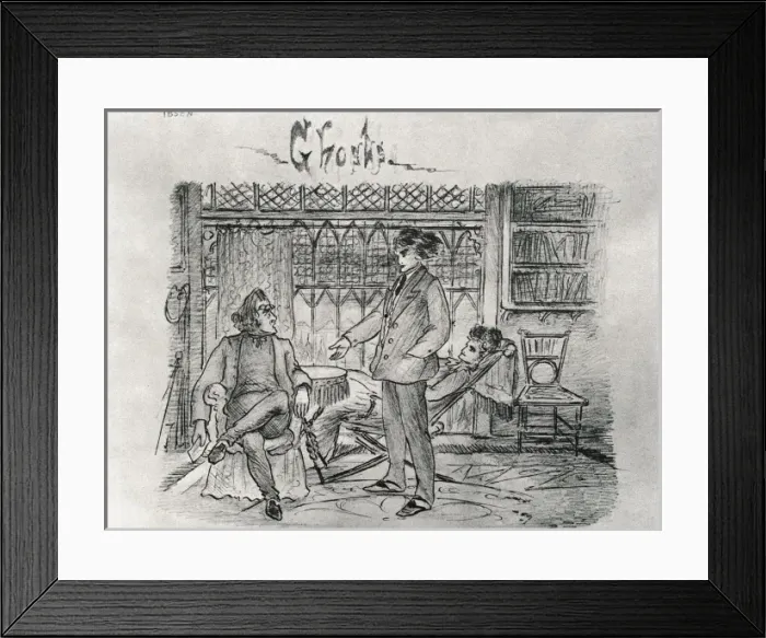 Framed Print : Scene from the play Ghosts Framed Print : Scene from the play Ghosts