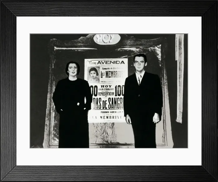Framed Print : Federico Garcia Lorca & Lola Membrives