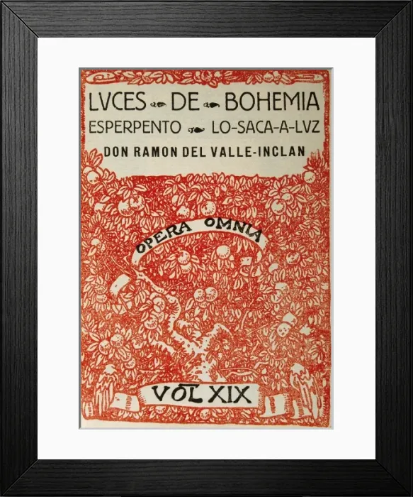 Framed Print : VALLE-INCLAN, Ramn Marѡdel Valle y Pea, named (1866-1936 Framed Print : VALLE-INCLAN, Ramn Marѡdel Valle y Pea, named (1866-1936