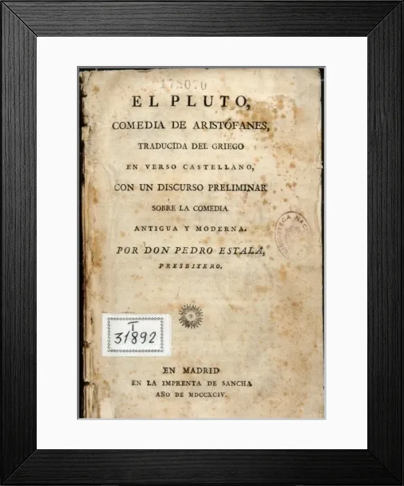 Framed Print : ARISTOPHANES (445-380 BC) Framed Print : ARISTOPHANES (445-380 BC)