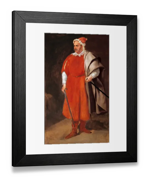 Framed Print : Portrait of the Buffoon Redbeard, Cristobal de Castaneda Framed Print : Portrait of the Buffoon Redbeard, Cristobal de Castaneda