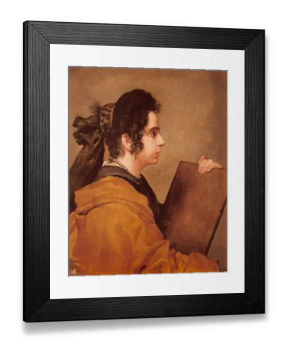 Framed Print : Portrait presumed to be Juana Pacheco as a Sibyl Framed Print : Portrait presumed to be Juana Pacheco as a Sibyl