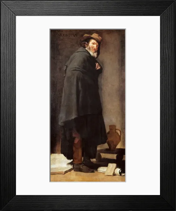 Framed Print : Menippus by VELAZQUEZ, Diego RodrЧ uez de Silva (1599-1660) Framed Print : Menippus by VELAZQUEZ, Diego RodrЧ uez de Silva (1599-1660)
