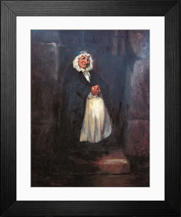 Framed Print : The Old Doorwoman Framed Print : The Old Doorwoman