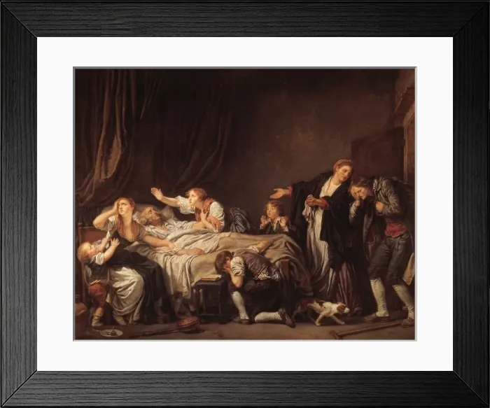 Framed Print : GREUZE, Jean Baptiste (1725-1805) Framed Print : GREUZE, Jean Baptiste (1725-1805)