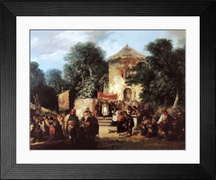 Framed Print : Procession in a church Framed Print : Procession in a church