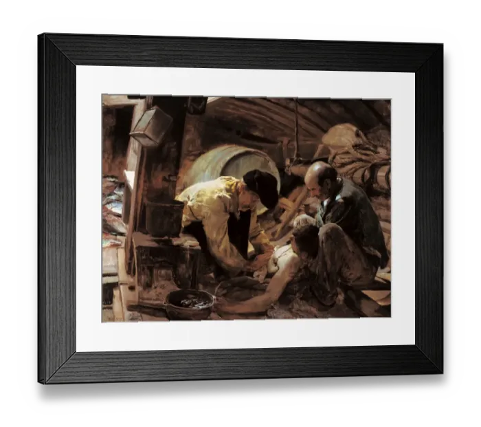 Framed Print : Joaquin Sorolla. They Still Say That Fish Is Expensive Framed Print : Joaquin Sorolla. They Still Say That Fish Is Expensive