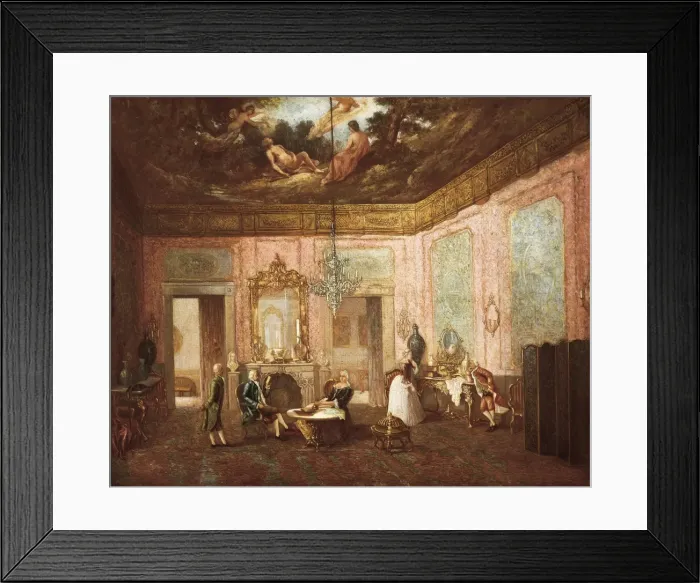 Framed Print : Interior of a Valencian Hall Framed Print : Interior of a Valencian Hall