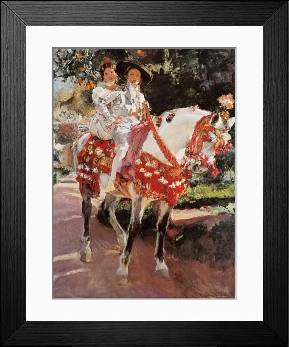 Framed Print : Elena and Maria wearing old valencian dresses Framed Print : Elena and Maria wearing old valencian dresses