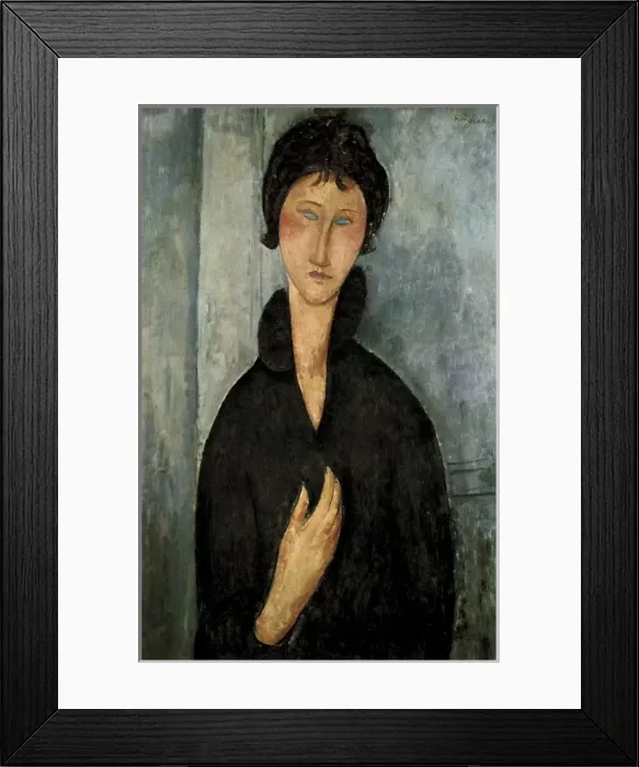 Framed Print : Woman with Blue Eyes Framed Print : Woman with Blue Eyes