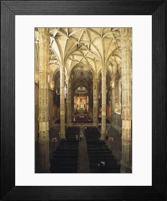 Framed Print : Monastery of the Hieronymites, interior Framed Print : Monastery of the Hieronymites, interior