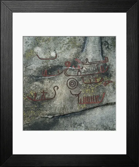 Framed Print : NORWAY. Begby. Boats (1000 BC. ) Framed Print : NORWAY. Begby. Boats (1000 BC. )