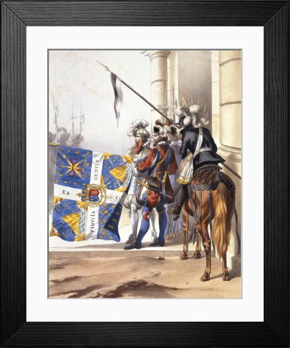 Framed Print : Army of France (reign of Louis XIII). Switzerland Framed Print : Army of France (reign of Louis XIII). Switzerland