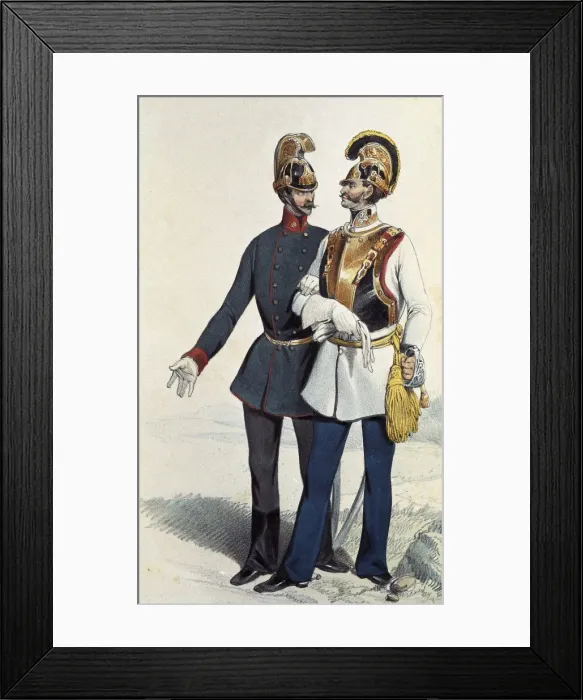 Framed Print : Army of Austria: Guard of the Navy. 19th c. Engraving Framed Print : Army of Austria: Guard of the Navy. 19th c. Engraving