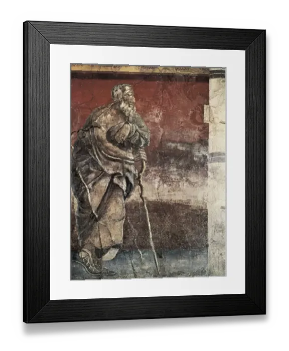 Framed Print : The Philosopher. 1st c. Roman art. Early Empire Framed Print : The Philosopher. 1st c. Roman art. Early Empire
