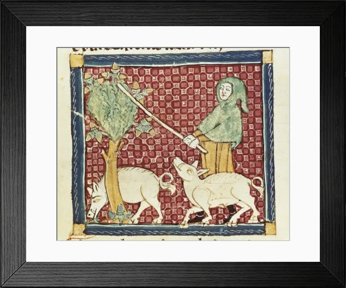 Framed Print : ERMENGAUD OF BEZIERS (13th century). Br鶩aire Framed Print : ERMENGAUD OF BEZIERS (13th century). Br鶩aire