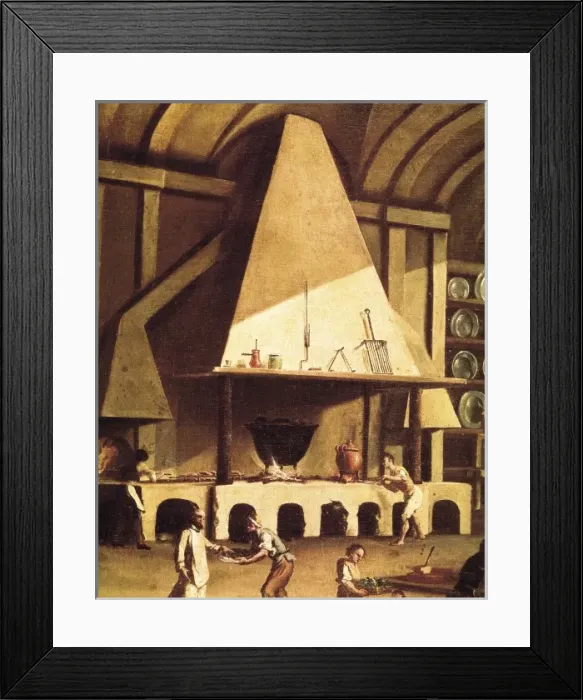 Framed Print : Kitchen of the St. Martins Charterhouse (Certosa Framed Print : Kitchen of the St. Martins Charterhouse (Certosa