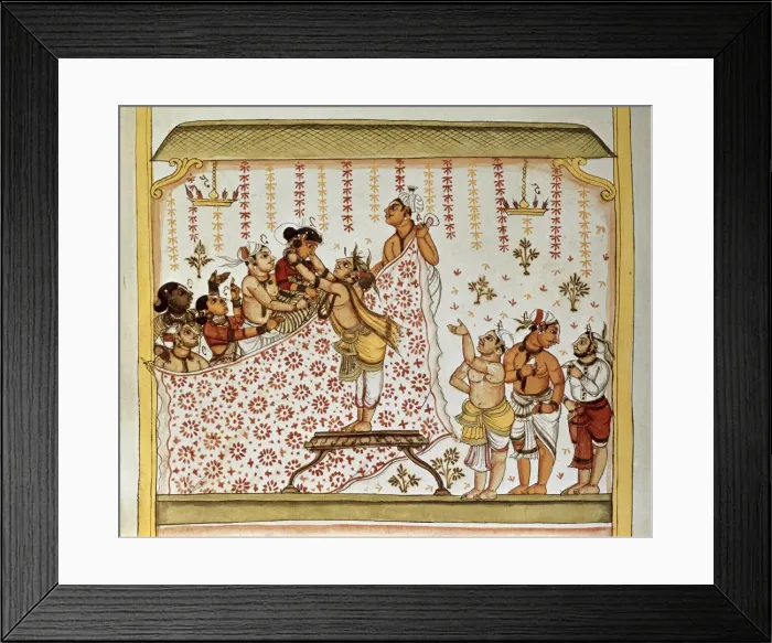 Framed Print : Book of the Moghul. Ms. 8300. 17th c. Wedding Framed Print : Book of the Moghul. Ms. 8300. 17th c. Wedding